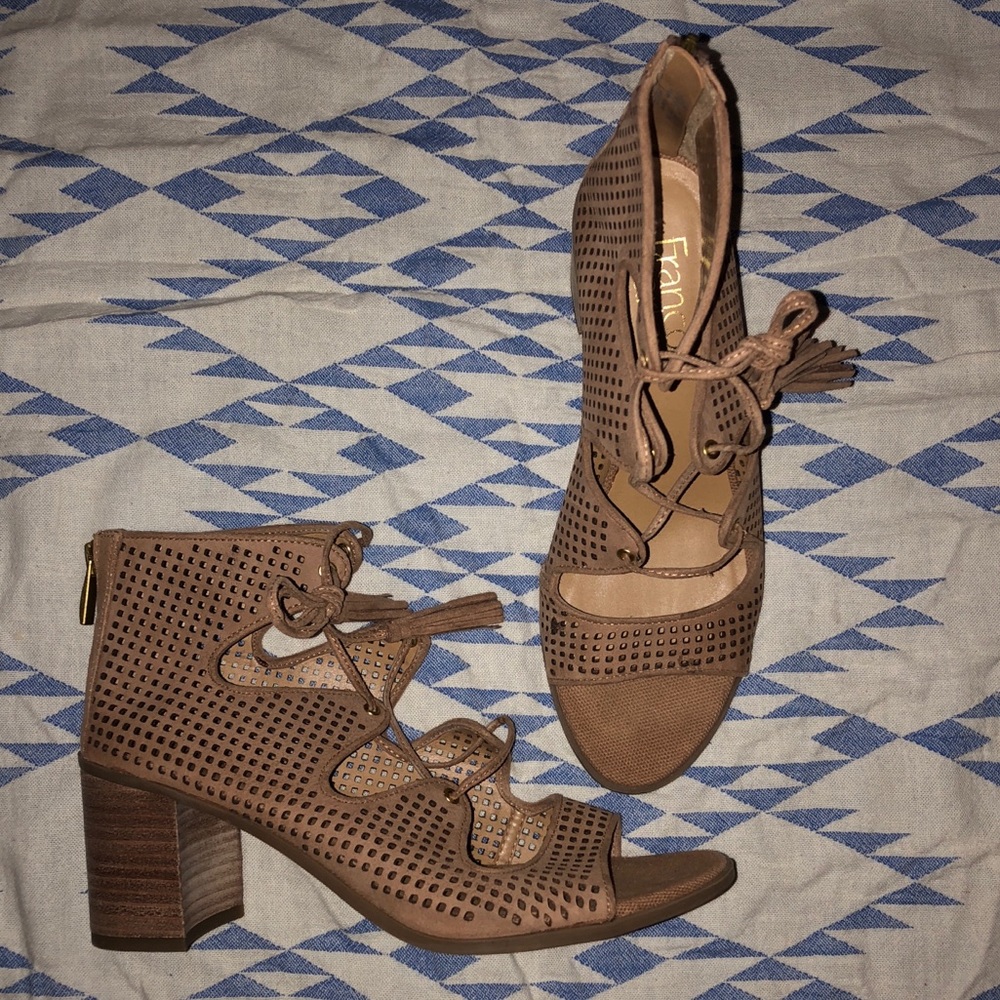 Boho Franco Sarto Tan Heels